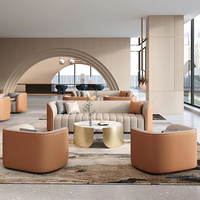 Canapés en cuir de luxe de qualité supérieure meubles modernes de salon canapé en velours en tissu ensemble pour bureau hôtel maison
