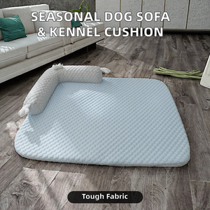 Canapé-lit pour chien multifonctionnel de luxe moderne, écologique, motif dessin animé imprimé, rembourré en coton, lavable à la main, pour chiots et chiens de toutes tailles - Product Image 2