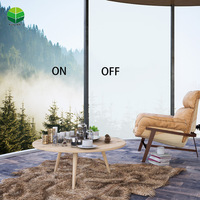 Morden tecnología wifi app control regulable pdlc inteligente película de vidrio para la construcción de ventanas de vidrio