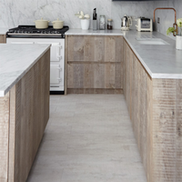 DAIYA marbre granit unités de cuisine avec armoire d'île personnalisée
