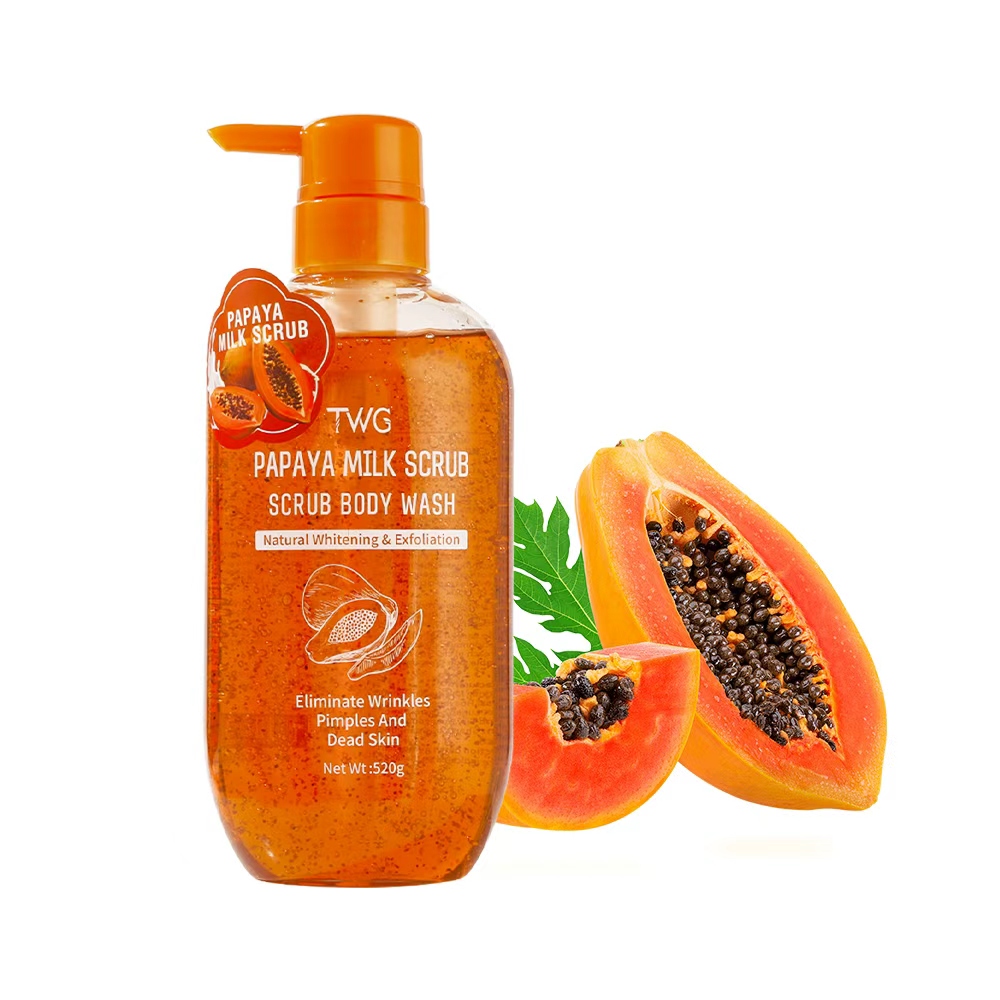 5978 TWG Gel de baño exfoliante de papaya y leche 520 g