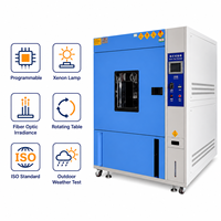 Cámara de Envejecimiento con Lámpara de Xenón Programable, Mesa Giratoria de Irradiancia de Fibra Óptica, Prueba de Resistencia a la Intemperie de Materiales para Exteriores, Estándar ISO