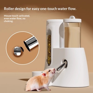 Distributeur automatique 2-en-1 de bouteille d'eau et de bol de nourriture pour <span class=keywords><strong>hamsters</strong></span> avec conception anti-renversement - Matériau plastique pour <span class=keywords><strong>hamsters</strong></span> - Product Image 4