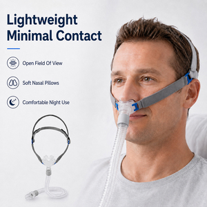 <span class=keywords><strong>Kit</strong></span> de remplacement complet pour masque nasal CPAP AirfitP10 avec coussinets en silicone et tube court - Product Image 3