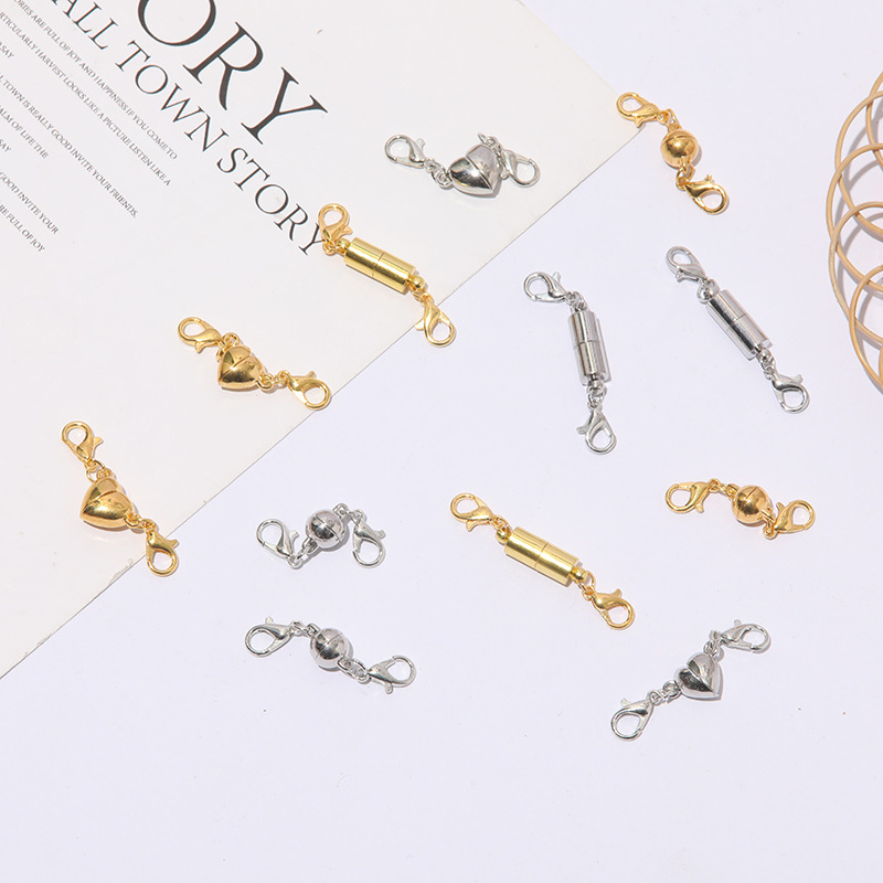 Новый дизайн, аксессуары для ювелирных изделий «сделай сам», высокомагнитная медная Пряжка-лобстер, магнитная пряжка для очков, цепочек, кольца для очков