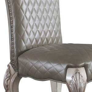 DB Modern Design Side <b>Chairs</b> Set of 2 Grey and Vintage Bone <b>White</b> for <b>Dining</b> - Product Image 5