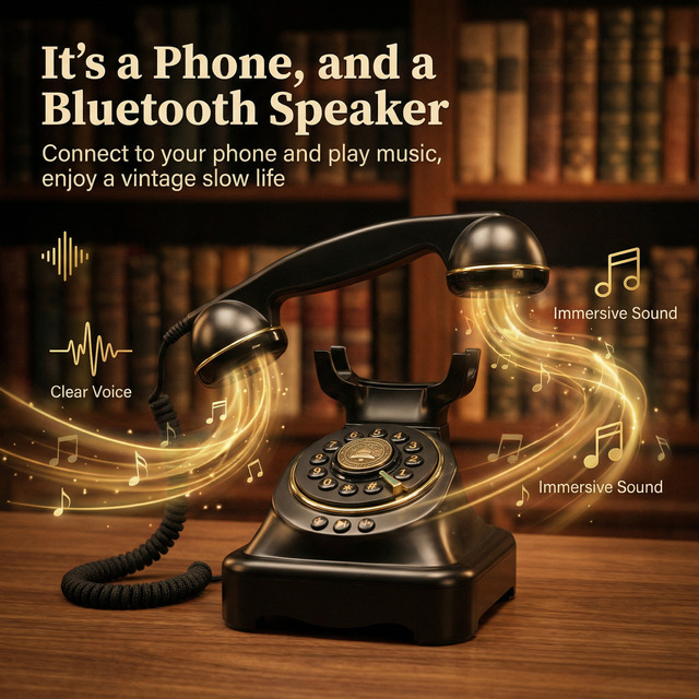 New Arrival Network Retro Antique Audio Guest Book Phone Vintage Recorder Vintage Type Telephone