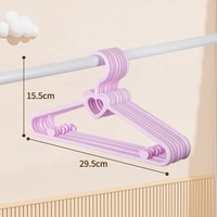Cintres pour vêtements d'enfants en PP épaissi personnalisés, 29,5 cm, colorés, antidérapants, avec encoches pour la garde-robe de bébé, rangement de sacs, gain de place