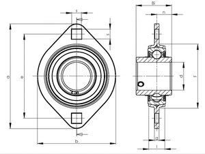 Gepresstes Stahlflanschgehäuse Einheit Kugellager Einheit UCPFL206 UCPFL207 UCPFL208 Kissenblock-Lager - Product Image 4