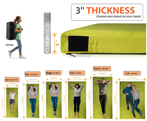 <span class=keywords><strong>Matelas</strong></span> de couchage portable, tapis de camping léger, <span class=keywords><strong>lit</strong></span> double pour couple, <span class=keywords><strong>lit</strong></span> simple, voyage, camping, gel, mousse à mémoire de forme, <span class=keywords><strong>matelas</strong></span> pliable - Product Image 2