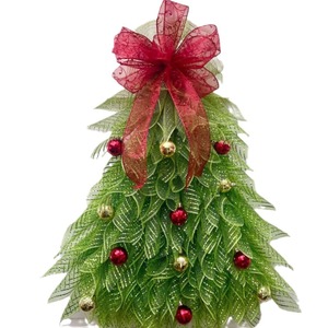Karangan bunga pohon Natal buatan tangan, karangan bunga Natal buatan pintu depan, karangan bunga Natal besar, gantungan dekorasi liburan - Product Image 5