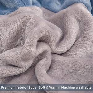 Küçük ırklar için iki tonlu köpek Hoodie mavi gri <span class=keywords><strong>Pet</strong></span> giysi sıcak yumuşak kaput ile - Product Image 5