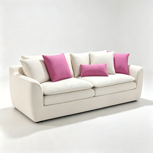 Modern Modular Apartment Velvet Sectional Sofa Set Stainless Steel Legs High-Density <b>Foam</b> Straight-Line Design Hotel/Villa - Product Image 2