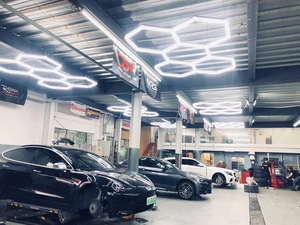 Adled Hexagon Led <b>Lighting</b> 200-1000W 6500K White For Car Repair <b>Workshop</b> Garage Warehouse - Product Image 1