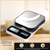 Timbangan Dapur Digital dengan Fungsi Pintar - Bertenaga Baterai, Bahan Stainless Steel, Kapasitas 3kg, Peralatan Dapur & Gadget Elektronik OEM