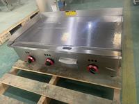 Fabrication professionnelle chinoise de plaque chauffante à crêpes en acier inoxydable, barbecue à gaz commercial, plaque chauffante à gaz pour restauration rapide