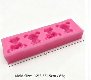 Molde de Silicona con Forma de Ratón de Dibujos Animados, Molde para Decoración de Pasteles con Fondant, Molde para Velas Aromáticas de Yeso, Molde para Chocolate - Product Image 3
