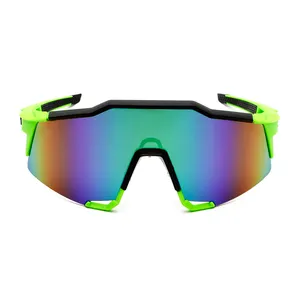 Açık spor güneş gözlüğü UV400 büyük çerçeve ayna lens moda güneş gözlükleri