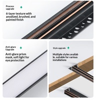 Système d'éclairage sur rail magnétique encastré 36V basse tension, rail en aluminium, éclairage sain pour la décoration intérieure des plafonds de maisons et d'hôtels