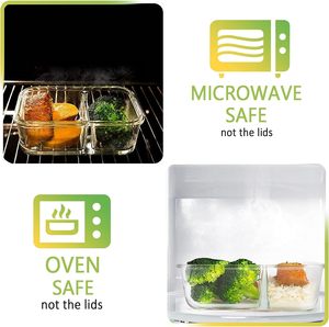 New <b>Glass</b> Food Storage <b>Containers</b> with Food Safe PP + Silicone <b>Lid</b> Modern Design Multifunction <b>for</b> Meal Prep - Product Image 4