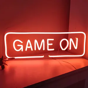 Game On Neon Sign Handmade Home Party Wedding Decoration Custom Neon Sign High Quality Supply Manufacturer