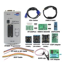 Programmateur ISP Série RT809F Standard avec Ensemble d'Adaptateurs 11, 12, 16 + Clip de Test SOP8 1.8V + Câble EDID pour Puces Intelligentes – Haute Vitesse de Programmation