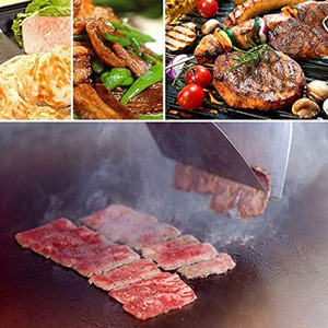 Spatule de barbecue en acier inoxydable en gros, manche en bois gris, pelle à barbecue en métal, retourneur de grillades résistant à la chaleur, outils de cuisson pour extérieur - Product Image 5