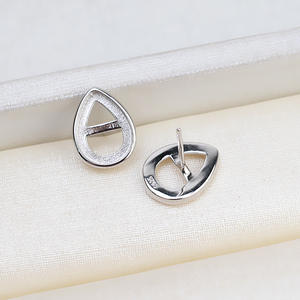 Juego de Joyería DIY, Plata S925, Colgante en Forma de Gota 13*17mm, Jade Hueco Thomas Bay 8*11mm, Accesorios 1746 - Product Image 2