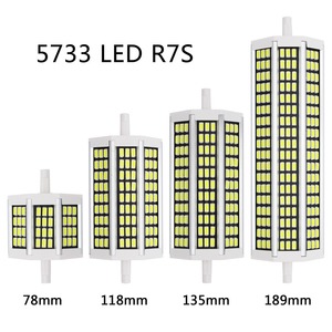 Lampe LED <span class=keywords><strong>R7S</strong></span> aluminium noir SMD 5733 haute luminosité 5W 10W 15W 20W 78 18 135 <span class=keywords><strong>189mm</strong></span> haute qualité ampoule de maïs horizontale - Product Image 2
