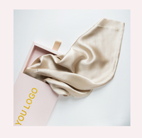 Taie d'Oreiller en Soie de Mûrier 100% Haute Qualité Infusée d'Acide Hyaluronique, Motifs Feuilles à Pois et Dessins Animés, Forme Carrée, Coffret Cadeau pour Hôtels