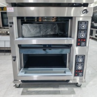 Grand Four de Boulangerie Commercial Européen à Gaz sur Pied, 2 3 4 Étages, Alimentation Gaz et Électrique Triphasé, pour la Fabrication de Pain et Pizzas