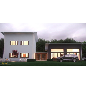 2020 nueva tecnología eco amigable casas modulares de techo plano <span class=keywords><strong>casa</strong></span> diseños - Product Image 1