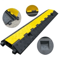 Protecteur de câble en caoutchouc à 2 canaux, rampe de câble en caoutchouc, plateau de protection de câble, protecteur de câble, gaine de câble en PVC pour le sol
