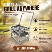 Barbecue Blazefor Grill F1 Flip, Barbecue Extérieur Blazefor Parrilla