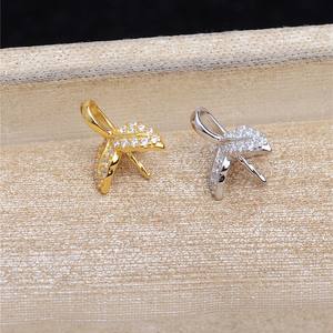 ฐานจี้เงินแท้ S925 รูปทรงมะเขือยาว สำหรับงาน DIY แบบกึ่งสำเร็จรูป ฐานเปล่า ไม่มีตำหนิ รุ่น 5570 พร้อมตัวเว้นระยะเงิน สำหรับทำเครื่องประดับ - Product Image 2