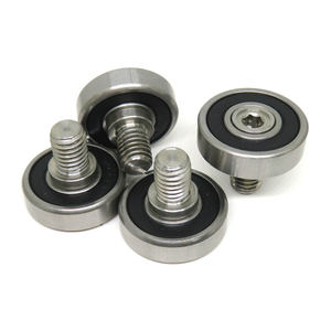 ลูกกลิ้งเพลาสลักเกลียว26มม. พร้อมลูกปืนใน JS600026-8C2L10M8ปลาย - Product Image 3