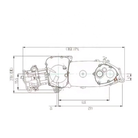 Ensemble de moteur de moto CQJB 125cc Dirt Bike Engine Cdi Gy6 Motorcycle Engine