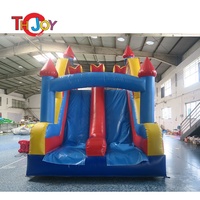 Jeu interactif gonflable extérieur de 12x3m, combos gonflables commerciaux de château plein d'entrain de glissière de videur de parcours d'obstacles à vendre