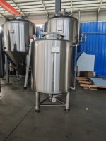 Tanks de brassage Tonsen 1000L 10HL 10BBL pour eau glacée au glycol, réservoir isolé à double paroi pour brasserie