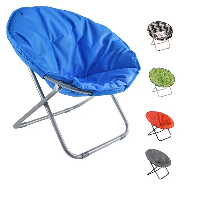 Best Portable Adult Outdoor Camping Camo Fluffy Folding Saucer Moon Chair