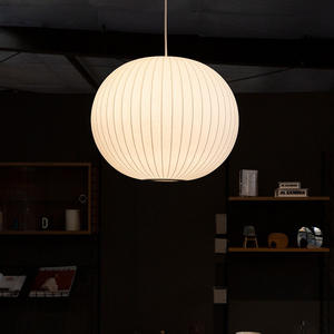 Luminaire suspendu à bulles LED en polymère et fer Herman Miller de style nordique, style Wabi-Sabi, design vintage, salle à manger, chambre à coucher française, 220V - Product Image 4