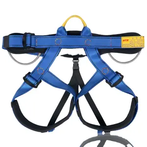 Gear loop adult half body climbing safety harness