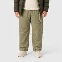 Pantalones Casuales para Hombre, Corte Recto, Cintura Media, Ajuste Holgado, Cordón Elástico, Bolsillos con Solapa, Invierno, Tallas Grandes, Extra Grandes, 6XL