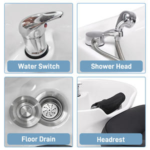 XFMC, venta superior, muebles de salón imprescindibles, lavabo de pelo moderno, <span class=keywords><strong>silla</strong></span> de champú de salón de cuero <span class=keywords><strong>para</strong></span> salón de belleza, tratamiento de <span class=keywords><strong>cabello</strong></span>, Spa - Product Image 2