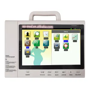 Máquina de teste de frequência cardíaca do bebê, tela sensível ao toque led, cardiotocografia maternal ctg monitor fetal para venda fm30