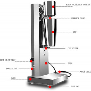 Tek kafa ticari paslanmaz çelik Milk Shake Maker mikser elektrikli <span class=keywords><strong>Milkshake</strong></span> makinesi için milkmilk - Product Image 2