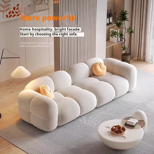 कच्चे माल कारखाने अनुकूलन योग्य आधुनिक लक्जरी लिविंग रूम मखमली कॉम्बो सोफा फोम पैडिंग सीधे पंक्ति वैक्यूम संपीड़ित सोफे - Product Image 3