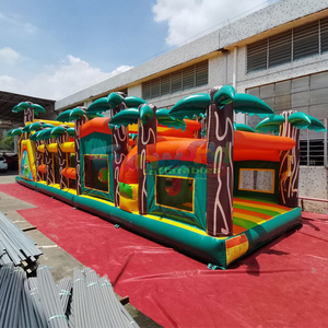 Castillo Inflable Comercial con Obstáculos de Jungla, Parque de Diversiones para Niños, Equipo de Parque de Atracciones - Product Image 2