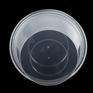 Recipientes Desechables Redondos de Plástico Transparente de 1250 ml, Personalizados, para Comida Rápida, Almuerzo, Comida para Llevar - Product Image 6