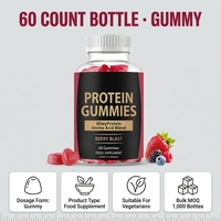 Gummies protéinés en marque blanche, vente en gros, saveurs personnalisées, faible MOQ, fabricant